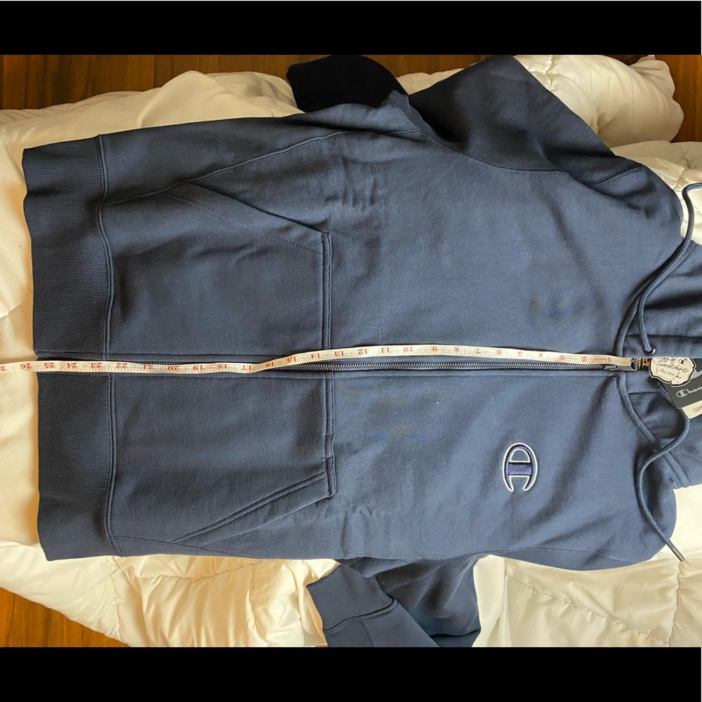 🆕 Champion Superfleece 2.0 - Zip Up Hoodie Navy - Picture 6 of 8